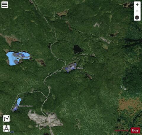 Mesiere, Lac depth contour Map - i-Boating App - Satellite