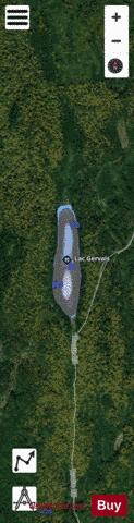 Gervais, Lac depth contour Map - i-Boating App - Satellite