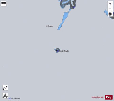 Lac de l'Ermite depth contour Map - i-Boating App - Satellite