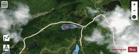 Fraicheur, Lac de la depth contour Map - i-Boating App - Satellite