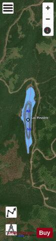 Pinziere, Lac depth contour Map - i-Boating App - Satellite