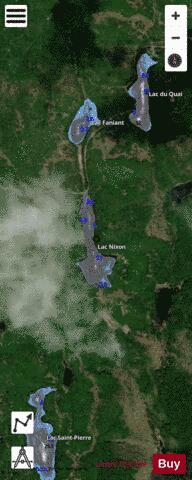 Nixon, Lac depth contour Map - i-Boating App - Satellite