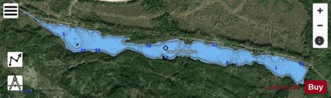 Loutre, Lac de la depth contour Map - i-Boating App - Satellite
