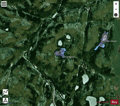 Bihoreau, Lac du depth contour Map - i-Boating App - Satellite