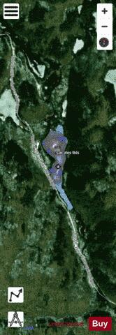 Ibis, Lac des depth contour Map - i-Boating App - Satellite