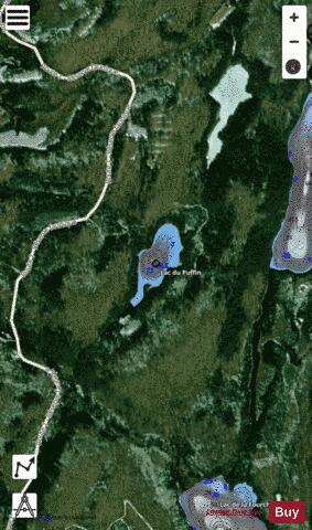 Puffin, Lac du depth contour Map - i-Boating App - Satellite