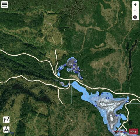 Lynx, Lac du depth contour Map - i-Boating App - Satellite
