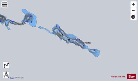 Lac de l'Indien depth contour Map - i-Boating App - Satellite