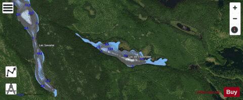 Epervier, Lac de l' depth contour Map - i-Boating App - Satellite