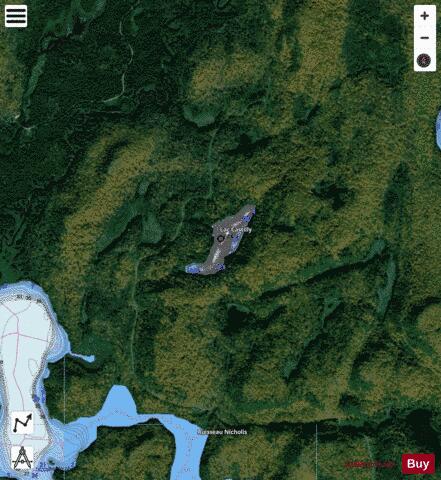 Castilly, Lac depth contour Map - i-Boating App - Satellite