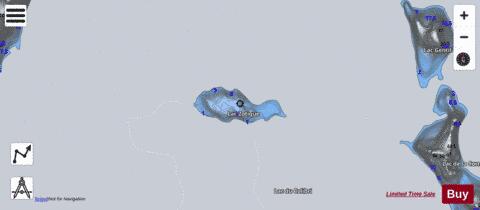 Lac Zotique depth contour Map - i-Boating App - Satellite