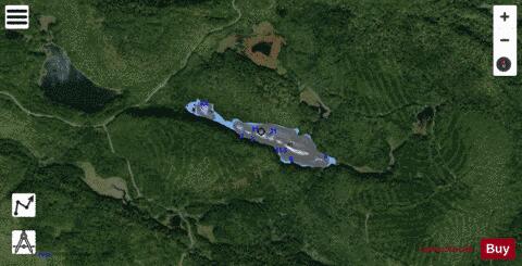 Hirondelles, Lac des depth contour Map - i-Boating App - Satellite