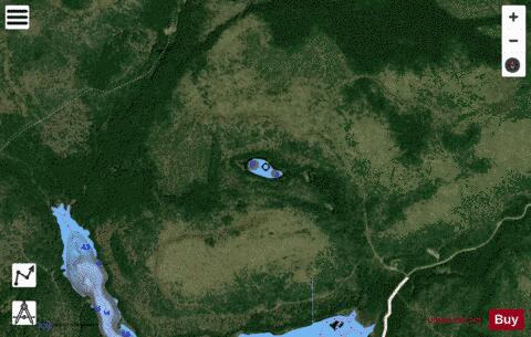 Ovide, Lac depth contour Map - i-Boating App - Satellite