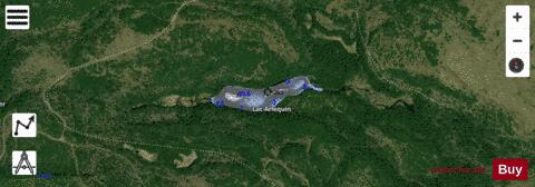 Arlequin, Lac depth contour Map - i-Boating App - Satellite