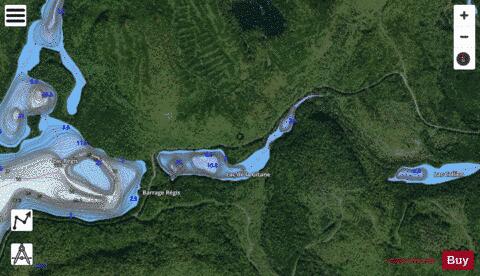 Gitane, Lac de la depth contour Map - i-Boating App - Satellite