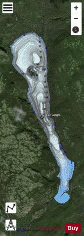 Langis, Lac depth contour Map - i-Boating App - Satellite