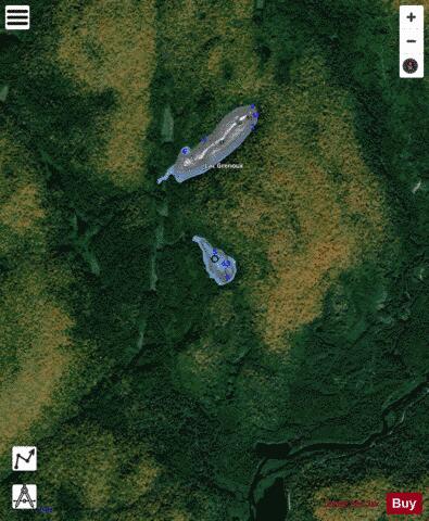 Baker, Lac depth contour Map - i-Boating App - Satellite