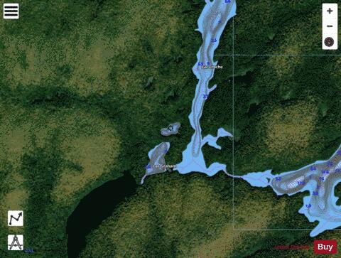 Surprise, Lac depth contour Map - i-Boating App - Satellite
