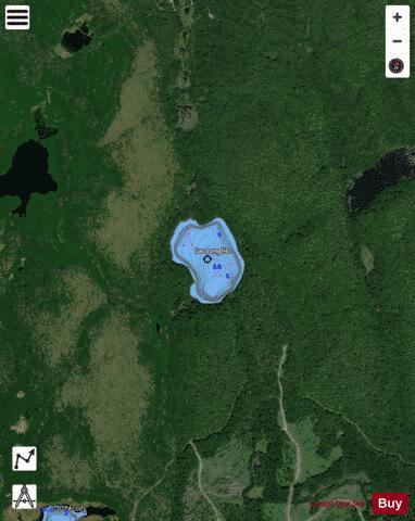 Langlier, Lac depth contour Map - i-Boating App - Satellite
