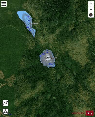 Greslon Rond, Lac depth contour Map - i-Boating App - Satellite