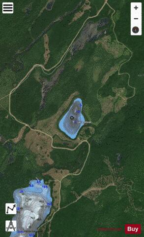 Lonval, Lac depth contour Map - i-Boating App - Satellite