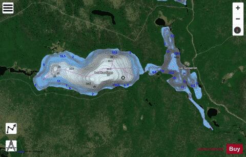 Gesseron, Lac depth contour Map - i-Boating App - Satellite