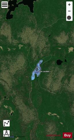 Larobel, Lac depth contour Map - i-Boating App - Satellite