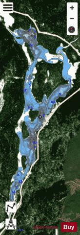 Achille, Lac depth contour Map - i-Boating App - Satellite