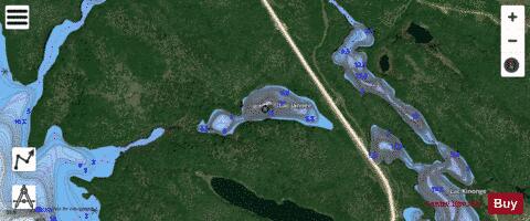 Jannee, Lac depth contour Map - i-Boating App - Satellite