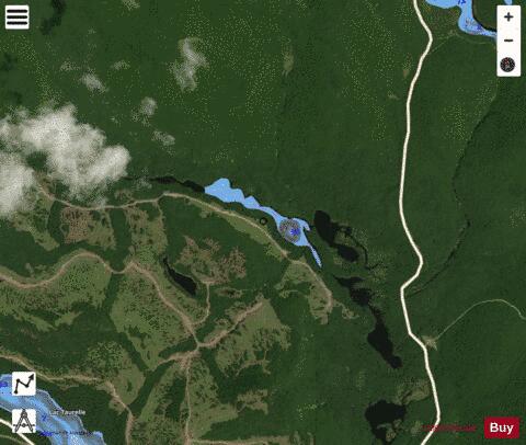 Barrage du Castor, Lac du depth contour Map - i-Boating App - Satellite