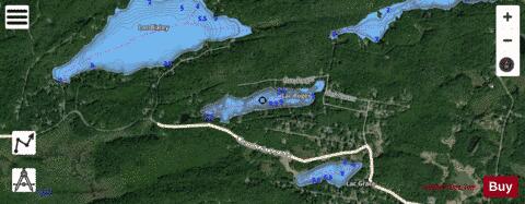 Grace, Lac depth contour Map - i-Boating App - Satellite