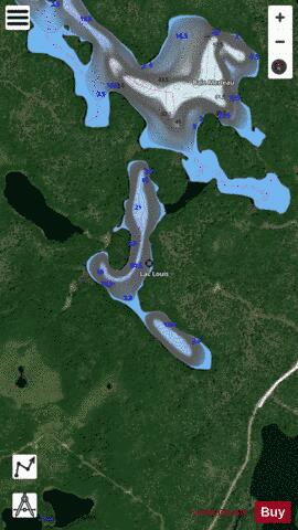 Louis, Lac depth contour Map - i-Boating App - Satellite