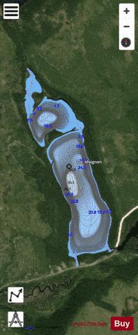Moignon, Lac depth contour Map - i-Boating App - Satellite