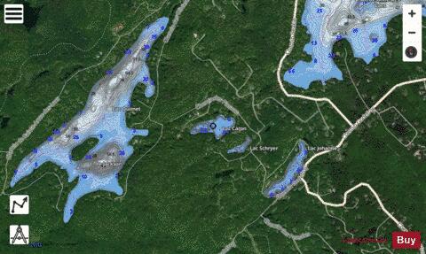 Caron, Lac depth contour Map - i-Boating App - Satellite
