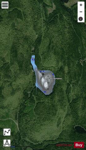WOLFE LAC depth contour Map - i-Boating App - Satellite