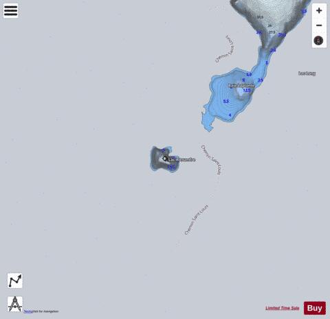 Alexandre  Lac depth contour Map - i-Boating App - Satellite
