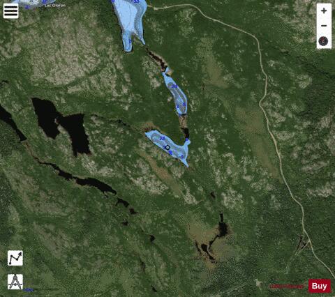 Amont  Lac depth contour Map - i-Boating App - Satellite