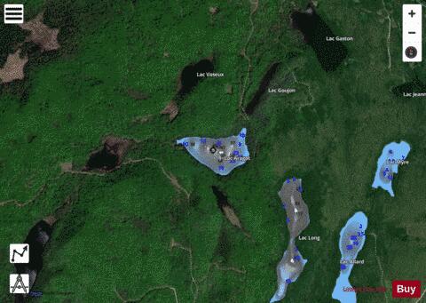 Aragot  Lac depth contour Map - i-Boating App - Satellite