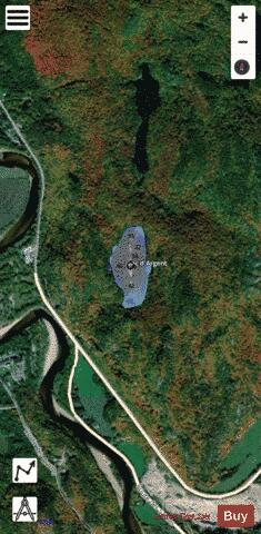Argent  Lac D depth contour Map - i-Boating App - Satellite