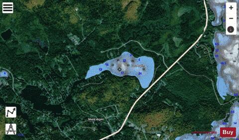 Lac Des Arpents depth contour Map - i-Boating App - Satellite