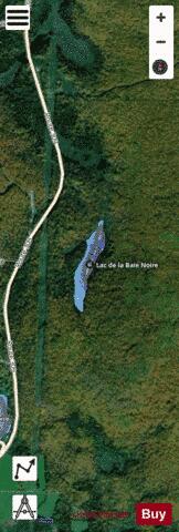 Baie Noire  Lac De La depth contour Map - i-Boating App - Satellite