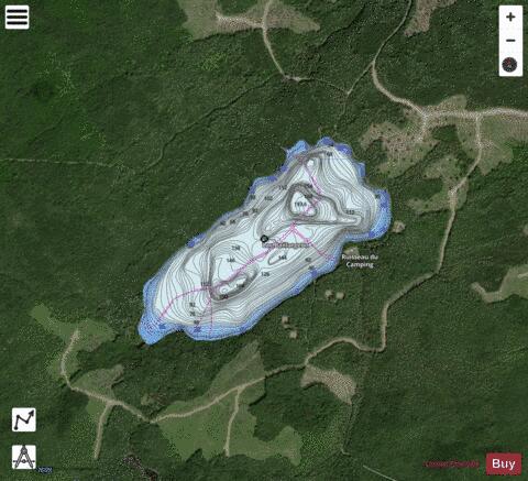 Baillargeon, Lac depth contour Map - i-Boating App - Satellite