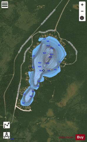 Ben, Lac depth contour Map - i-Boating App - Satellite