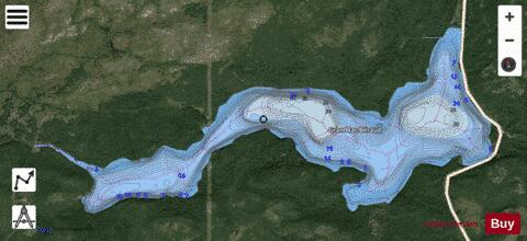 Beraud, Grand lac depth contour Map - i-Boating App - Satellite