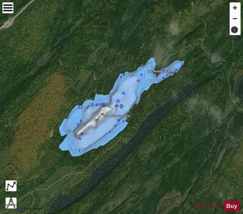 Boisbouscache, Lac depth contour Map - i-Boating App - Satellite