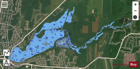 Boivin  Lac depth contour Map - i-Boating App - Satellite