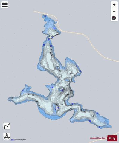 Brodtkorb  Lac depth contour Map - i-Boating App - Satellite