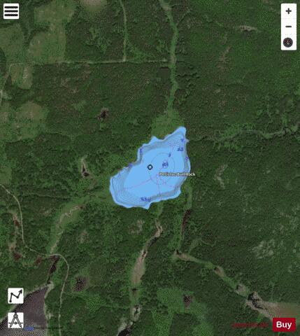 Bull Rock, Petit lac depth contour Map - i-Boating App - Satellite