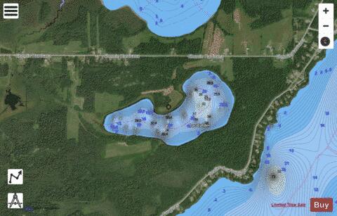 Calder, Lac depth contour Map - i-Boating App - Satellite