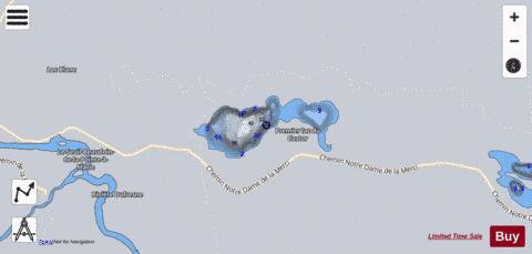Castor  Premier Lac Du depth contour Map - i-Boating App - Satellite